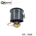 Original QX-MOTOR 70mm Ducted Fan EDF Jet 6S 4s 12 Blade With Motor Esc for RC Airplane Aircraft Plane Engine Power System